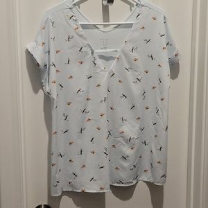 Lt blue blouse sz large